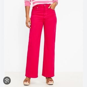 Loft High Rise Wide Leg Jeans